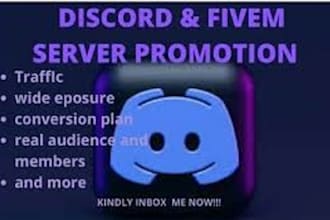 do fivem server promotion, discord server promotion, fivem server advertisements