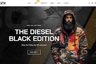 design streetwear website, clothing website, clothing store, fashion store, y2k