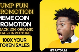 telegram promotion, solana memecoin, pumpfun, crypto token to reach 100m holders