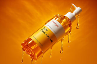 design realistic 3d mockup for bottle cosmetics and skincare packaging