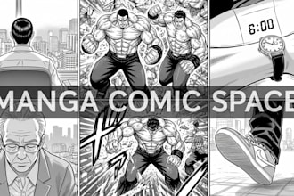 draw comic script anime manga page manga panel comic book line art ink color