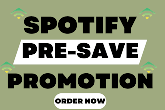 do organic germany spotify music tracks pre save campaign to targeted audience