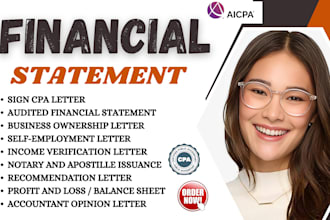 review and audit US financial statement, CPA financial audit, income statement