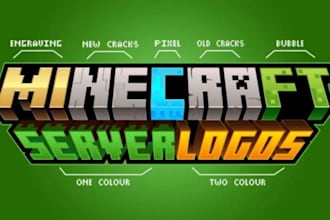 do a minecraft logo,  banner with server promotion