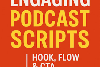 write podcast scripts, intros for your show