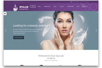 design beauty saloon, cosmetic website, spa website or beauty website