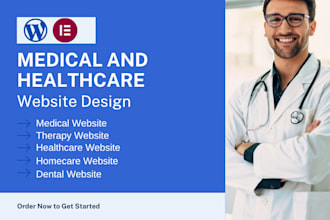create medical website, dental clinic, therapy, healthcare and homecare website