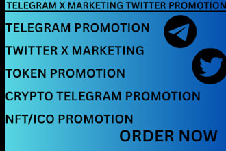 do telegram promotion twitter growth telegram marketing and memecoin promotion