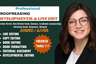 development and line edit your fantasy fiction novel nonfiction and academicbook