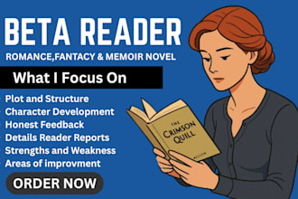 beta read critique provide feedback on your manuscript