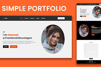 build a personal or portfolio website using HTML CSS