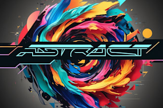 draw abstract music cover art for your single, ep or album