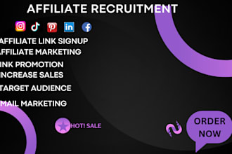recruit high converting affiliates and promote your program to boost sales