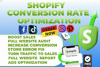 audit shopify dropshipping store expert cro sales funnel optimization