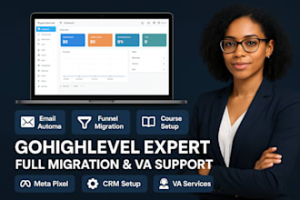 set migration to gohighlevel email marketing ghl course VA
