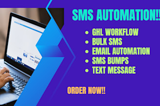 set up email automation sms flows ghlworkflow text message and bulk sms
