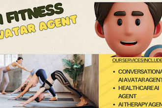 build conversational ai fitness human avatar agent webapp, healthcare ai agent