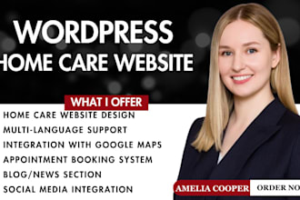 do home care, elderly living, assisted living, senior care website on wordpress