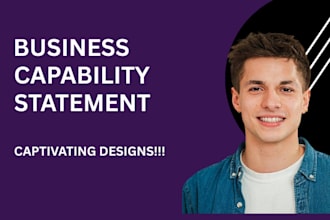 create professional government capability statement