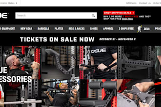 design quality shopify health fitness equipment store gym cardio fitness website