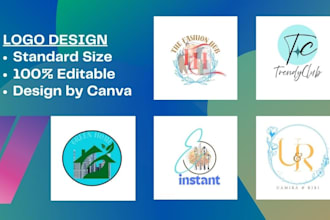 design canva templates for your social media posts,logo,flyer,card in 1 hour