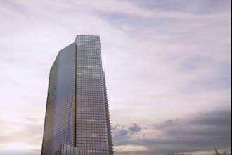 design high rise building,city render,mixed commercial building,business space