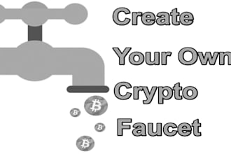 develop crypto faucet, telegram mini game, crypto website, token faucet website