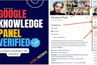 create google knowledgepanel for company and personal