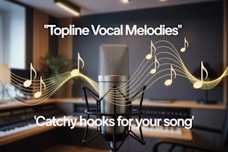 write catchy vocal melodies and toplines for your song and write full lyrics