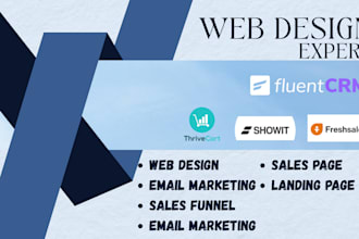 setup fluent crm, showit, freshsales, thrivecart expert