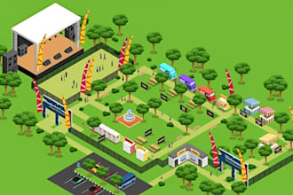 design vector map, event map, location map, travel map or city map illustration