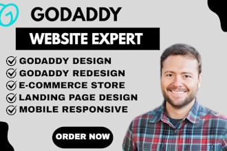 design godaddy website redesign godaddy business website development