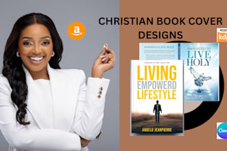 design christian book cover, KDP paperback, or prayer journal cover