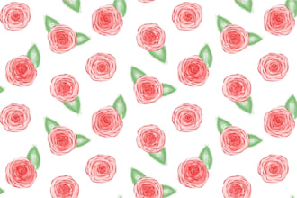 create unique seamless pattern, textile print