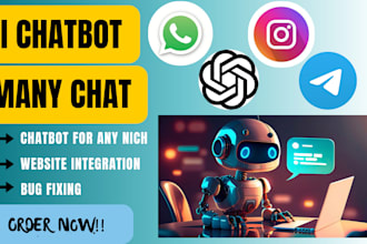 do expert ai website chatbot integration chatgpt API deepseek and prompt writing