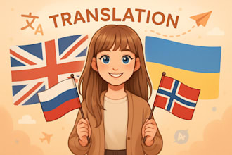 translate everything tourism texts, manhwa, manga, resumes, podcasts