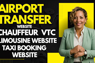 build airport transfer website, chauffeur, vtc, limousine, taxi booking website