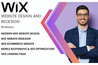 redesign wix landing page, wix redesign, wix website redesign, wix booking