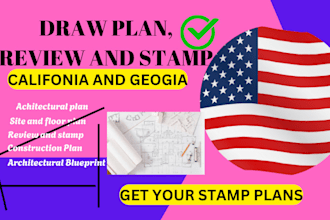 review plan stamp as licensed civil structural engineer in california georgia