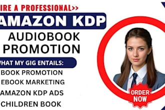 do children book promotion, audiobook, ebook marketing, using amazon kdp ads