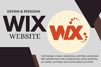 redesign wix develop wix design wix ecommerce website wix expert design