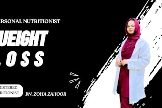 be your certified nutritionist for personalized weight loss diet and meat plans