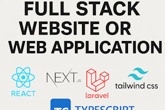 develop a modern full stack web application with clean code