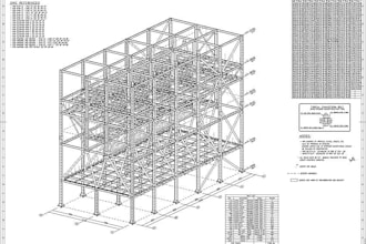 draft shop drawing steel structural  drawing millwork autocad