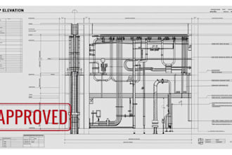 design mep drawings hvac, electrical, plumbing for building permits