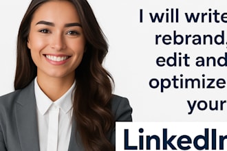 write, rebrand, edit and optimize your linkedin profile