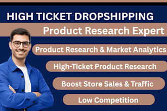 hunt high ticket shopify product research eu usa uk dropshipping supplier