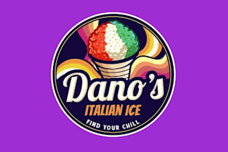 create amazing italian ice logo