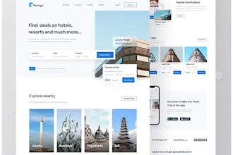 create  hotel booking website vacation rental travel airbnb
