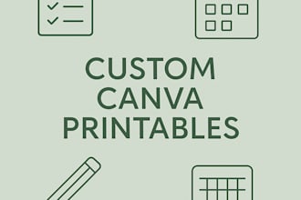 design aesthetic canva printable and planners for you
